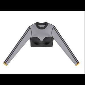 Ivy park x adidas drip 2.2 mesh long sleeve top
